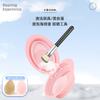 Cuenco para limpiar brochas de maquillaje, herramienta para limpiar brochas de maquillaje, esponja para limpiar en seco, líquido de limpieza, huevo de belleza, jabón, artefacto, cesta de red de secado.