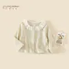 Cardigã de Tricô para Meninas Outono 2026 Novo Estilo Infantil Casual Elegante Confortável Super Bonito Top com Gola para Bebê Menina