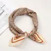 Pañuelo de Seda de Algodón y Lino Estilo Coreano 70cm, Moderno y Versátil, Pañuelo Cuadrado Pequeño Sencillo y Artístico, Adecuado para Fotografía de Viaje y como Pañuelo Decorativo para el Cuello