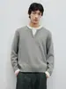Suéter casual de dos piezas con look limpio y ajuste ceñido estilo japonés para parejas, unisex, estilo relajado, tejido de bloques de color simple, moderno