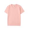 Camiseta de manga corta de algodón pesado estilo japonés de 260 g para hombre y mujer, color sólido blanco, cuello redondo para hombre, camiseta básica de versión holgada, nueva