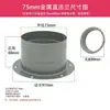 Sistema de ar fresco flange de plástico ABS conector redondo tubo conector de ventilador porta de ventilação adaptador de flange de metal