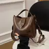 Bolsa de Ombro Casual Estilo Coreano Ins de Grande Capacidade Bolsa Transversal Feminina Primavera e Outono 2024 Elegante Versátil Portátil Bolsa Saco