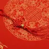 Tarjeta Roja Wannian de la Fortuna en Blanco Carácter de Fortuna Escrito a Mano Tarjeta Dura Doufang Papel Xuan Engrosado Colgante de Linterna Nudo Chino Decorativo Colgante