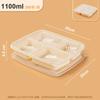 Lonchera desechable biodegradable cuadrada almidón de maíz tres compartimentos cuatro compartimentos cinco compartimentos seis compartimentos caja para llevar embalaje caja para ensalada
