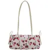 Bolsa de Hombro Tipo Tote Estampado de Cerezas Primavera 2026 para Mujer, Gran Capacidad, Elegante, Casual, de Moda