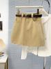 Saia Dopamina Spice Girl Versátil Roupa Feminina Transfronteiriça Senso de Design Saia Slim A-line Saia Antiderrapante com Cinto