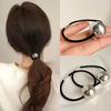Coreano Blogger Estilo Prata Pequena Bola Tendão De Borracha Headband Mulheres Alta Elasticidade Rabo De Cavalo Corda Cabelo Faixa De Cabelo Elegante Simples Acessórios De Cabelo