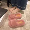 Chinelos de algodão de uma tira versáteis para casa, moda de celebridade da internet, estilo fada, absolutamente lindos, chinelos de algodão confortáveis, novo estilo Outono/Inverno 2026, para usar ao ar livre