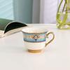 Juego de Taza y Platillo de Café de Porcelana Ósea Escandinava Taza de Agua de Cerámica para el Hogar Taza Creativa para el Desayuno Retro Europeo Afternoon Shihai