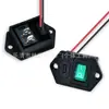 Puerto de carga Tipo-C con orejas fijas y interruptor basculante de luz verde, componente de control de energía para equipos