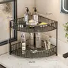Prateleira de Banheiro Multicamadas de Canto Sem Perfuração Bancada de Vaso Sanitário Mesa de Dormitório Caixa de Armazenamento para Cosméticos