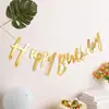 Decoración de Cumpleaños con Lentejuelas y Brillantina para Cumpleaños, Banderines y Banderas, Suministros de Decoración al por Mayor