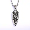 Colgante Retro de Acero Inoxidable Adecuado para Hombres y Mujeres, Collar con Colgante de Símbolo Vikingo de Doble Cara