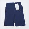 Ropa de Yoga Pantalones de Cinco Puntos Nylon para Mujer Deportivos Cintura Alta Levanta Glúteos Sin Vergüenza Pantalones Cortos Base para Montar No Ajustados
