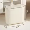 Cubo de basura para inodoro Hogar Nuevo Inodoro Baño Tapa de inodoro Lujo Ligero Cubo de basura para huecos Cubo de basura Cubo de basura