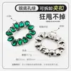 Nuevo Estilo Cristal de Color Gota de Agua Hebilla Cuadrada, Hebilla Elegante para Zapatos, Accesorio Decorativo Desmontable para Zapatos