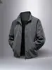 Chaqueta Deportiva para Hombre Primavera y Otoño 2025 Nuevo Estilo Cuello Vertical Top Abrigo para Montar Correr Corto Chaqueta Casual para Exteriores