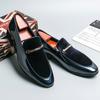 Mocasines de talla grande transfronterizos para hombre talla 46 primavera y otoño nuevos zapatos de cuero zapatos tipo mocasín zapatos europeos y americanos para hombre zapatos casuales de cuero charol