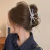 Pinza para el pelo de dibujos animados coreanos para mujer, pasador de lazo, pinza de tiburón exquisita de alta gama, tamaño grande para cabello grueso, accesorio para el cabello