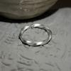 Anillo Mobius esmerilado de plata 999 pura para mujer, diseño simple de nicho, estilo Hong Kong, anillo abierto personalizable 0136B