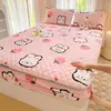 Lençol de Cama Acolchoado Espesso Classe A Peça Única Cobertura de Cama Fleece de Coral Fleece de Leite Protetor de Colchão de Inverno Antiderrapante