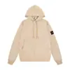 Sudadera con capucha y cremallera Ston estilo europeo y americano, manga larga, importación, forro polar, color liso, insignia, unisex, estilo isla para parejas