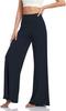 Amazon Pantalones Anchos Cuatro Estaciones Cintura Alta Adelgazantes Delgados Sueltos Rectos Pierna Ancha Leggings Yiwu JQP856