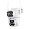 Cámara de vigilancia inalámbrica para el hogar con binoculares HD WIFI de 8 MP y 9 millones de píxeles con pantalla dual ICSEE y zoom 5x