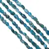 Pulseira de Contas de Pedra Natural de Formato Especial com Furo Reto, Contas Soltas para Pulseira e Colar DIY Feito à Mão, Acessórios de Decoração