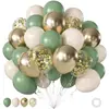 Conjunto transfronteiriço de 0 peças de balões metálicos de látex com lantejoulas flutuando no ar com hélio para decoração de aniversário e eventos de festa