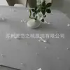 Popular Europeu e Americano Toalha de Mesa Laço Nó Pérola Decoração de Mesa Runner de Mesa para Festa Em Estoque Malha Elástica