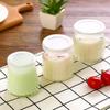 Botella de Vidrio para Hornear Doméstica con Tapa, Botella para Pudín, Copa para Mousse de Gelatina, Botella de Leche para Gelatina Casera, Vaso de Yogur para Niños