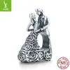 Pulsera romántica de bola original Ziyun de plata, cuentas de plata S925, artesanía vintage, accesorios de cuentas DIY SCC1564