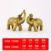 Adorno de elefante de latón con lingote y patrón que cumple deseos, decoración para el hogar y la oficina, venta al por mayor de artículos de bronce