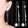 TikTok Fast Hand Fashion Eardrop Ear Needle Elegante Borla Ear Jewelry Longo Elegante Rosto Fino Linha Da Orelha Jóias Femininas