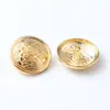 Botones Metálicos Doble León Pequeños Estilo Chanel Botones para Blazer Suéter Cárdigan Abrigo Botones Redondos Decorativos Simples