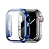 Funda para Apple Watch Adecuada para iWatch S10 Funda Protectora Todo Incluido S8 Electrochapada Alto Brillo Carcasa de PC y Película Cubierta Protectora Integrada