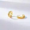 Pendientes Cruzados de Plata de Ley S925 Chapados en Oro para Mujer, Lujo Ligero y Sensación de Alta Gama, Incrustados con Diamantes Azules, Pendientes de Moda Estilo Europeo y Americano, Estilo de Pareja