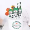 Decoraciones de Pastel para Verano: Botellas de Cerveza Geniales, Fútbol, Baloncesto Adornos para Pastel, Banderines para Pastel de Cumpleaños