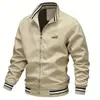 Nueva Chaqueta Casual de Comercio Exterior Transfronterizo para Hombre Fabricante de Amazon Lista para Usar Primavera y Otoño Deportiva Color Sólido Chaqueta para Hombre