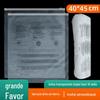 Saco de embalagem para suéter de roupa Saco de armazenamento de PE com zíper Saco plástico transparente 10 seda Mensagem de aviso Saco com fecho zip 40 * 45cm