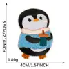 Patch bordado autoadesivo original da fábrica de origem, patch de pinguim de desenho animado fofo, acessório de vestuário, patch de tecido bordado para sapatos e chapéus