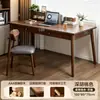 Escritorio de madera maciza con cajones para adultos, uso doméstico, pequeño escritorio para computadora, escritorio de oficina, rectangular, dormitorio de estudiante, escritorio de estudio