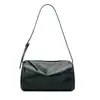 Bolso de Piel Genuina para Mujer 2026 Nuevo Modelo Piel de Vaca Aceitada y Encerada de Primera Capa Bolso Cilíndrico de Moda Tendencia Versátil Bolso Cruzado Mini Pequeño