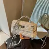 Bolsa Pequena Quadrada com Padrão de Losangos Estilo Pequeno Luxo Coreano Transfronteiriça Feminina Verão 2026 Nova Tendência Temperamento Grande Capacidade Ombro Único Transversal