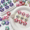 Oso Estrella Impreso Acrílico Conejo Suave Lindo Cuentas DIY Pulsera Hecha a Mano Collar Cadena de Teléfono Móvil con Cuentas Material