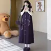 Conjunto de Dos Piezas Vestido Chaleco de Punto para Maternidad 2026 Otoño Nuevo Chaleco Suave con Lazo Vestido de Maternidad