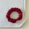 Lazo para el cabello de Satén Rojo de Alta Gama, Suave y Fácil de Usar, para Peinados de Cola de Caballo Baja y Moños, Cuerda para el Cabello, Accesorio Elástico para el Cabello para Mujeres