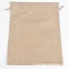 Bolsas de Lino con Cordón en Stock, Bolsitas de Lino para Joyería, Aceites Esenciales, Cosméticos, Empaque de Regalo, Bolsas Pequeñas de Lino al por Mayor